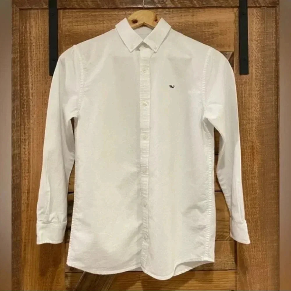 Vineyard Vines Classic Poplin Button Down Size S Juniors (8/10)